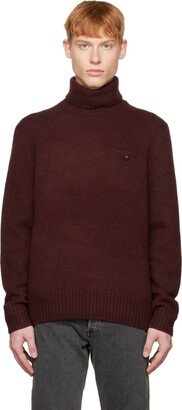 Burgundy Brushed Turtleneck