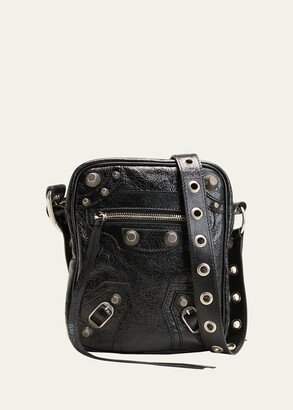 Men's Le Cagole Leather Crossbody Bag