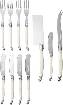 Laguiole Ultimate 11-Piece Charcuterie Set with Faux Ivory Handles