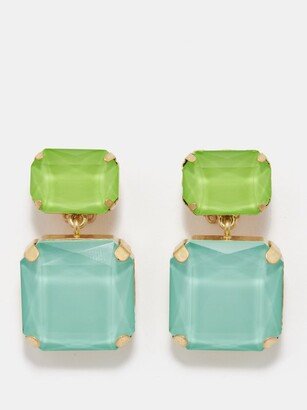 The Maxi Gum Drop Crystal Clip Earrings