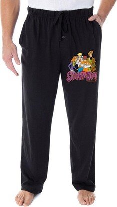 Scooby Doo Men's Original Mystery Solvers Vintage Sleep Lounge Pajama Pants (MD) Black