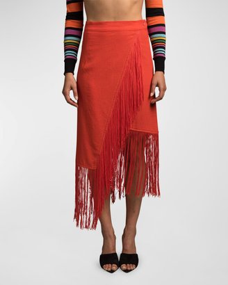 Fringe with Benefits Midi Skirt