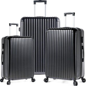 GREATPLANINC Hard Case Luggage Sets Clearance Expandable 3 Piece Set ABS+PC Material Spinner Wheel Luggage 18/22/26