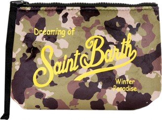 Aline Wooly Pochette With Camouflage Print