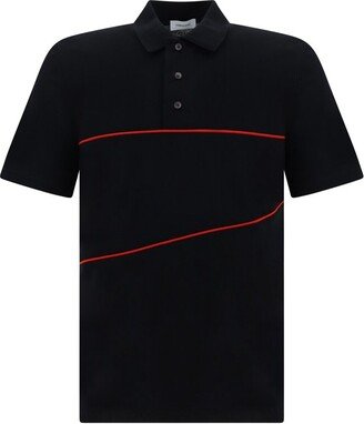 Stripe-Detailed Polo Shirt