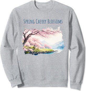 Luxinda Beautiful Spring Cherry Blossoms design Beautiful Spring Cherry Blossoms design Sweatshirt