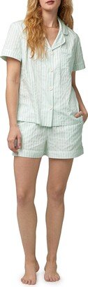 Stripe Organic Cotton Sateen Short Pajamas