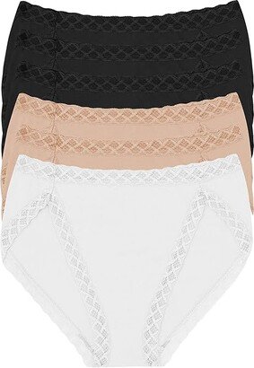 Bliss: French Cut 6-Pack (Black/Black/Black/Cafe/Cafe/White) Women's Underwear