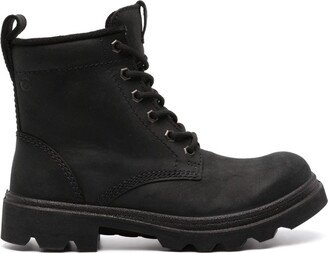 Grainer lace-up suede boots