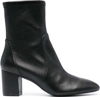 Almond-Toe 65mm Leather Boots