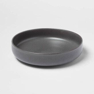 118oz Stoneware Tilley Serving Bowl Dark Gray