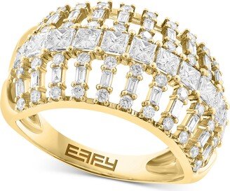 Diamond Multi-Cut Openwork Statement Ring (1-1/2 ct. t.w.) in 14k Gold