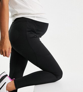 Maternity icon legging with bum sculpt seam detail and pocket