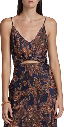 Lexi Satin Paisley Camisole