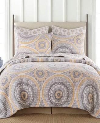 Home Luiza Reversible 3 Piece Quilt Set, Full/Queen