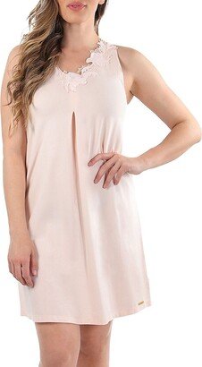 Floral Embroidered Sleeveless Chemise