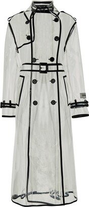 Contrasting Piping Trench Coat