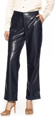 Faux Leather Pants-AL