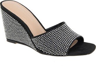 Women's Giani-2 Rhinestone Slip-On Wedge Sandal