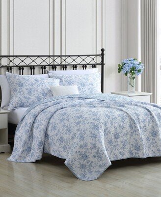 Walled Garden Reversible 3 Piece Quilt Set, King