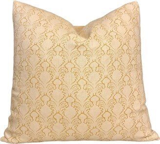 Soane Britain, Small Pineapple Frond Ochre Pillow Cover, Mustard Yellow