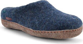 Betterfelt Men's Classic Slipper - Navy With Suede Sole