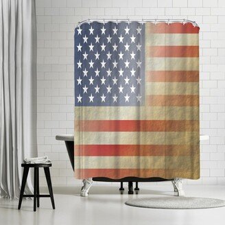 71 x 74 Shower Curtain, Flag 3 by