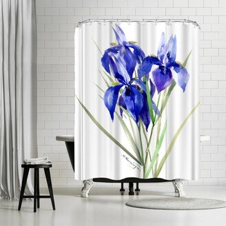 71 x 74 Shower Curtain, Iris Flowers 3 by Suren Nersisyan