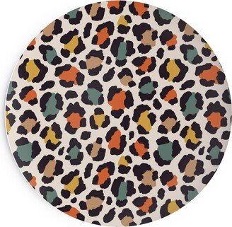 Salad Plates: Colored Leopard Print - Mulit Salad Plate, Multicolor