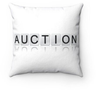 Auction Isolated Tiled Pillow - Throw Custom Cover Gift Idea Room Decor