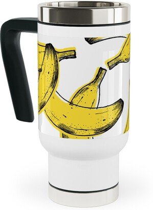 Travel Mugs: Banana Travel Mug With Handle, 17Oz, Yellow