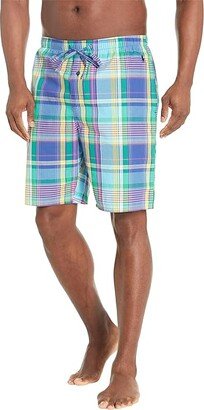 Yarn-Dye Woven Sleep Shorts (Lafayette Plaid/Cruise Navy) Men's Shorts