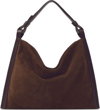 Minetta suede shoulder bag