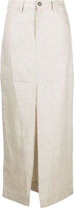 Tazz linen maxi skirt