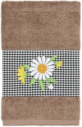 Daisy 3-Piece Embellished Towel - Latte