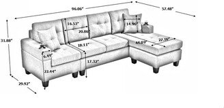 4 seat Sectional Sofa