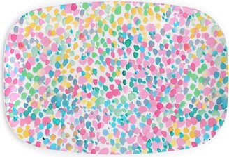 Serving Platters: Lighthearted Summer Serving Platter, Multicolor