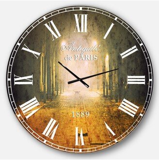 Designart Landscape Photo Oversized Round Metal Wall Clock - 36 x 36