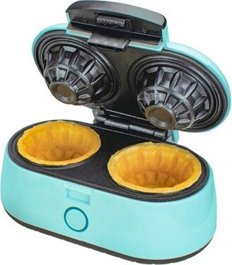 Double 3.5 Inch Waffle Bowl Maker in Blue