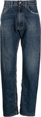 Mid-Rise Tapered-Leg Jeans-AH