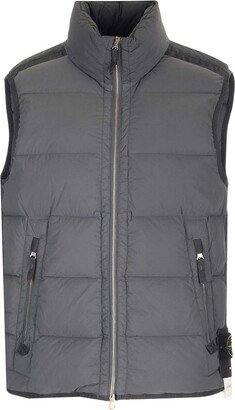 Logo Patch Puffer Vest-AB