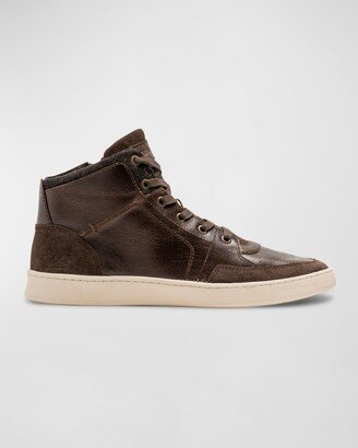 Men's Sussex High Street Leather Zip High-Top Sneakers