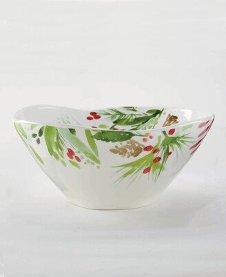 Tableau Winter Botanical 9.5 Serve Bowl