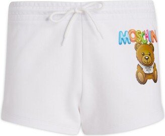 Teddy Bear Printed Drawstring Shorts-AB