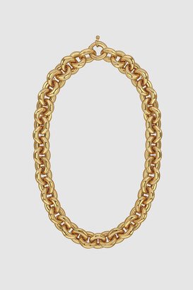 AB X MVB Rope Link Necklace in Gold