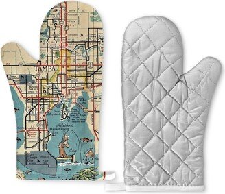 Tampa Florida Map Oven Mitt - Airbnb Kitchen Vrbo Gift