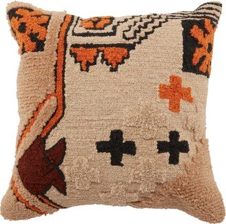 Juniper Home Arlene Indoor/ Outdoor Beige/ Orange Tribal Pillow