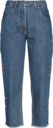 FRONT STREET 8 Denim Cropped Blue