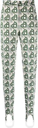 Heart Monogram tailored leggings