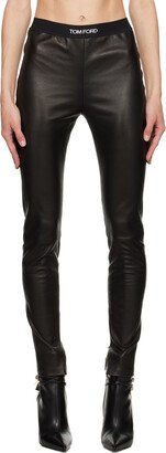 Black Plonge Leggings